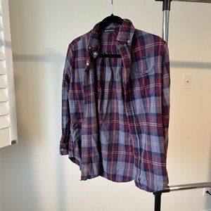Brandy Melville Burgundy flannel